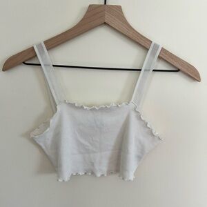 UO white mesh going out top